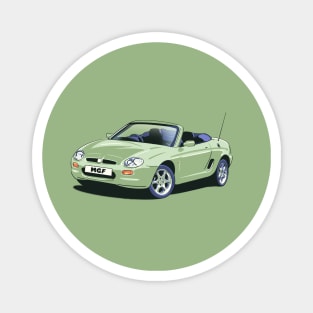 MG MGF Alumina Green Car Magnet